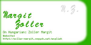 margit zoller business card